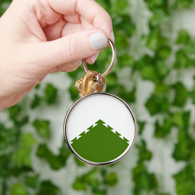 SCA Rowany-nyckelkedja Rund Silverfärgad Nyckelring (Hand)