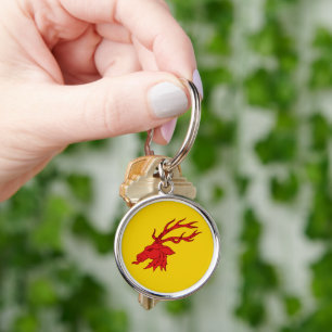 SCA Saint Georges Keychain Rund Silverfärgad Nyckelring