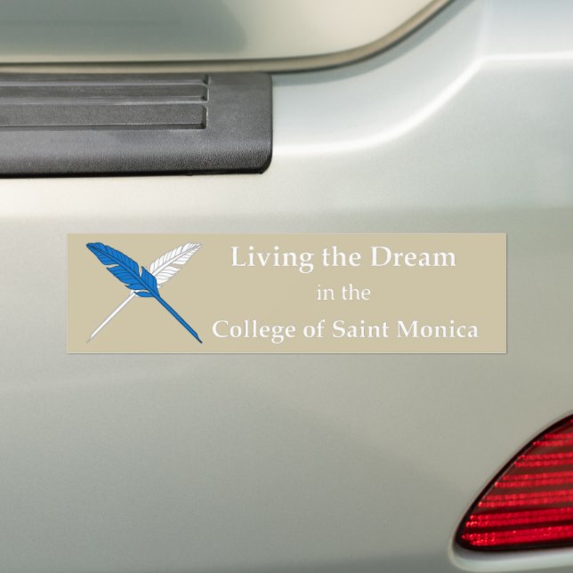 SCA Saint Monica Bumper Sticker Bildekal (På Bil)