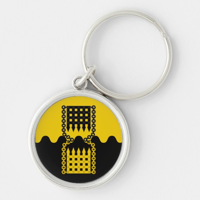 SCA Schattentor-nyckelkedja Rund Silverfärgad Nyckelring (Framsidan)