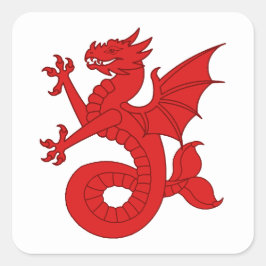 SCA Seashire Populace Badge Fyrkantigt Klistermärke