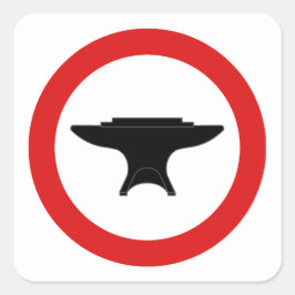 SCA Silva Vulcani Populace Badge Fyrkantigt Klistermärke