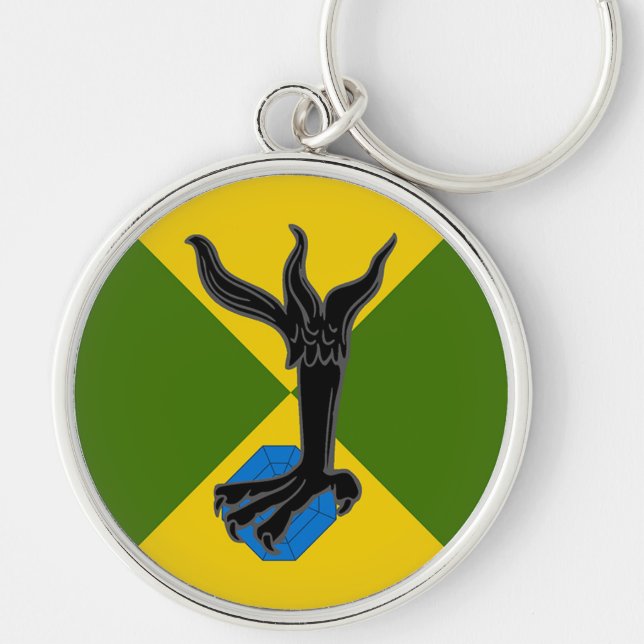 SCA Talonval Keychain Rund Silverfärgad Nyckelring (Framsidan)