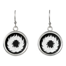 SCA Wiesenfeuer Populace Badge Earrings