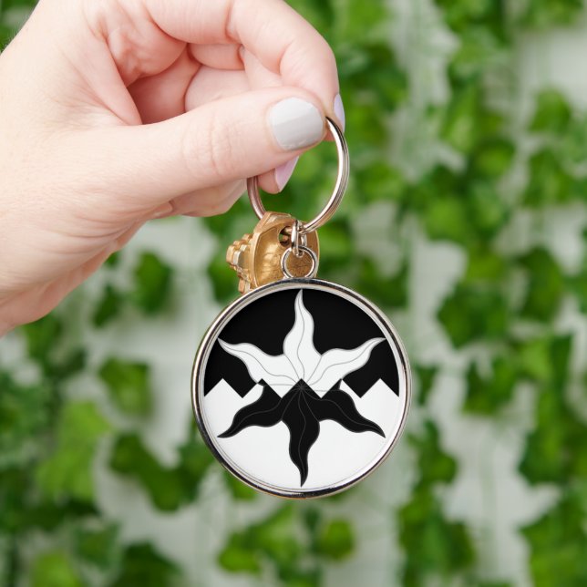 SCA Winter-nyckelkedjan Grind Rund Silverfärgad Nyckelring (Hand)