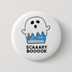 Scaaary Booook Funny Ghost Bok Pun Knapp