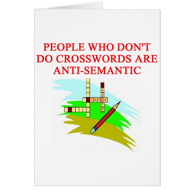 scabble och modig spelaredesign för korsord hälsningskort (Framsidan)