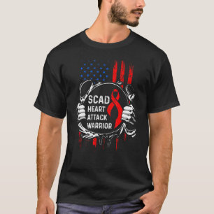 SCAD Heart Attack Survivor Färg Warrior Awarenes T Shirt