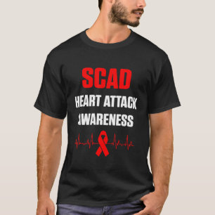 SCAD Heart Attack Survivor Heartslag Warrior Medve T Shirt