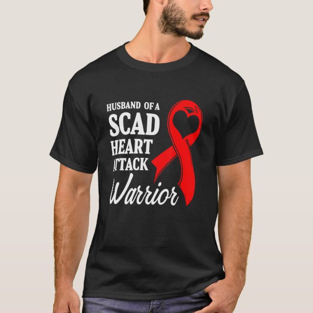 SCAD Heart Attack Survivor Life Future US Warrior T Shirt (Framsida)