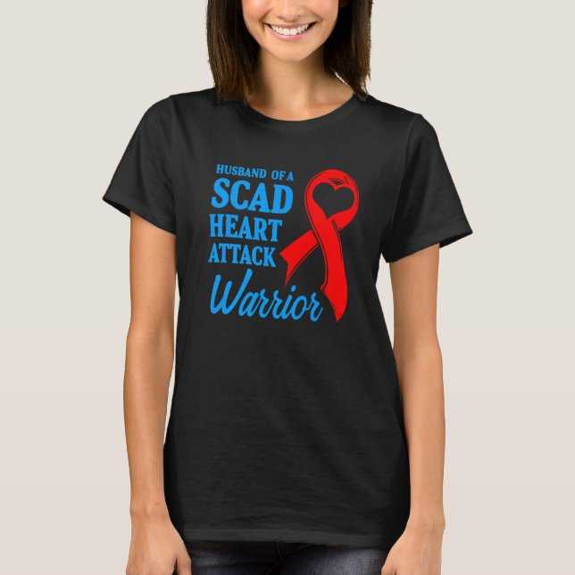 SCAD Heart Attack Survivor Life Future US Warrior T Shirt (Framsida)