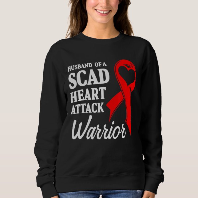 SCAD Heart Attack Survivor Life Future US Warrior T Shirt (Framsida)