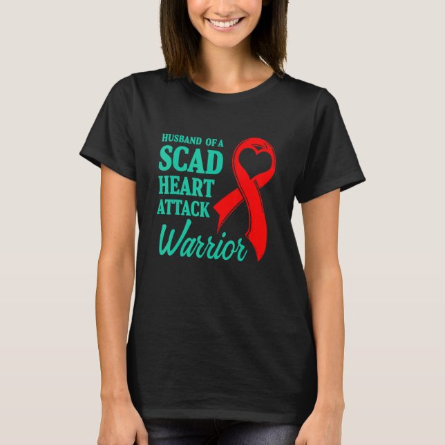 SCAD Heart Attack Survivor Life Future US Warrior T Shirt (Framsida)