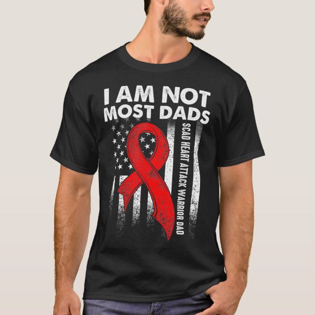 SCAD Heart Attack Survivor Meds Warrior Awareness  T Shirt (Framsida)