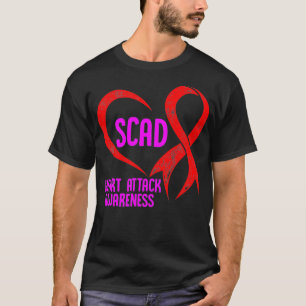 SCAD Heart Attack Survivor Pride Warrior Awareness T Shirt