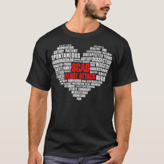 SCAD Heart Attack Survivor Pride Warrior Awareness T Shirt