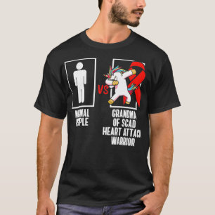 SCAD Heart Attack Survivor som stöder USA Warrior T Shirt