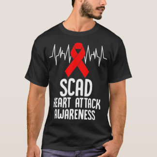 SCAD Heart Attack Survivor Survive Warrior Awarene T Shirt
