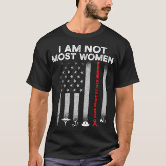 SCAD Heart Attacker Survivor Most Women Warrior Aw T Shirt