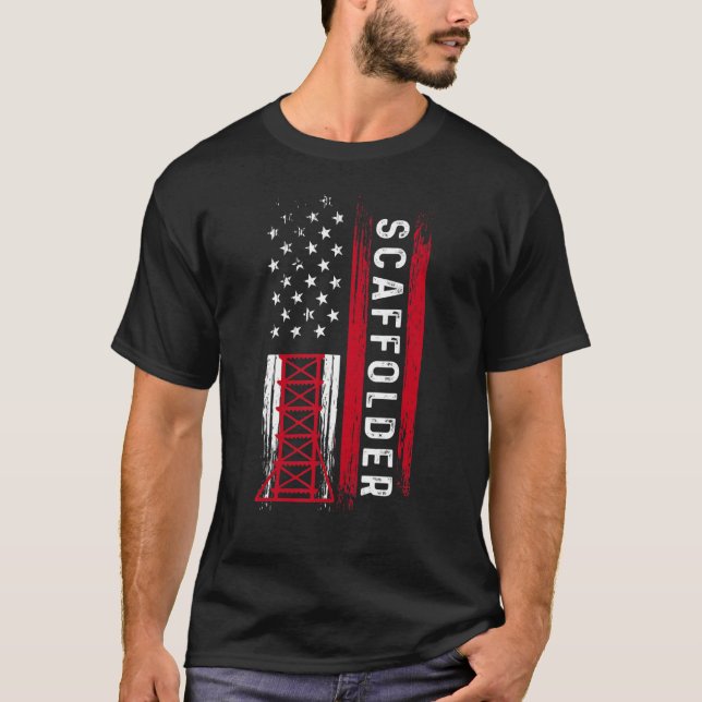 Scafflorhantering Mentoring Scaffold Builder Scaff T Shirt (Framsida)
