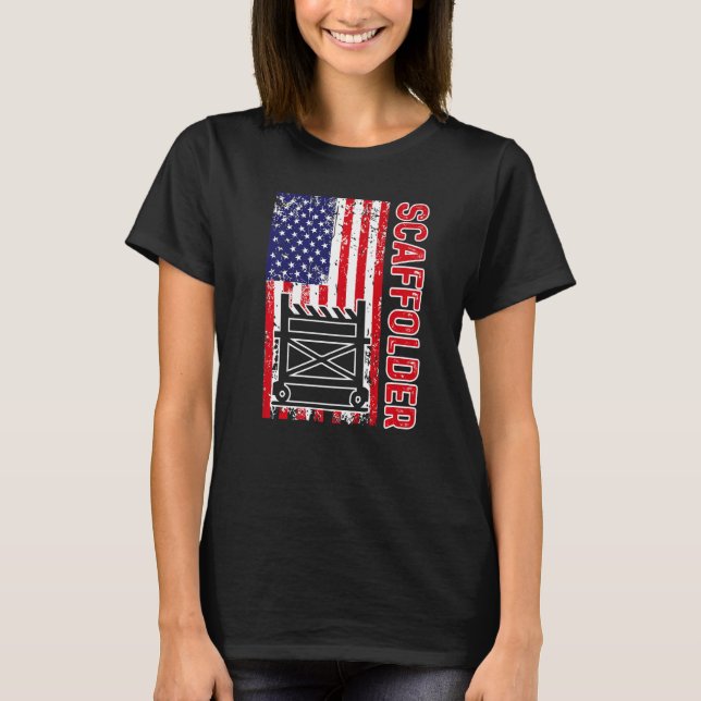 Scafflorhantering Mentoring Scaffold Builder Scaff T Shirt (Framsida)
