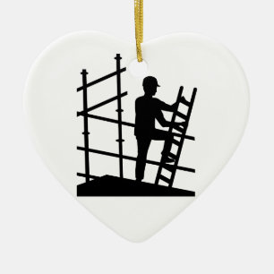 Scaffolder Julgransprydnad Keramik