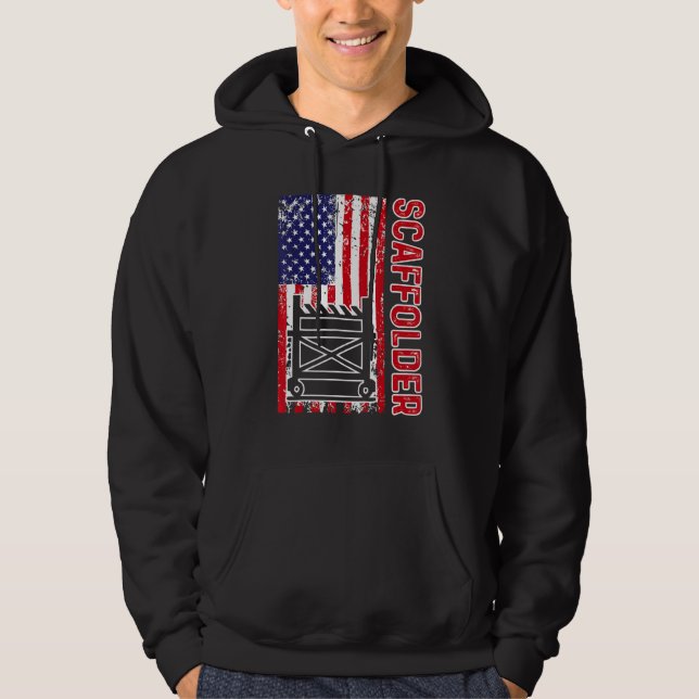 Scaffolder Mentoring Scaffold Builder Scaffolding Hoodie (Framsida)