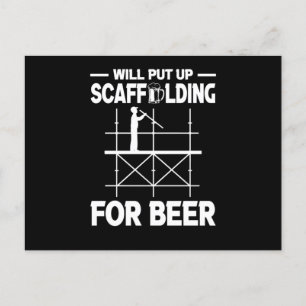 Scaffoling Beer Scaffold Builder Vykort