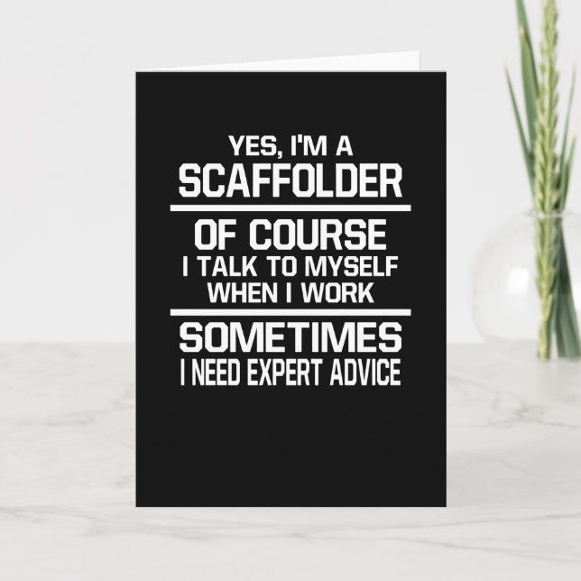Scaffover Talk My Expert Advice Scaffoling Kort (Framsida)