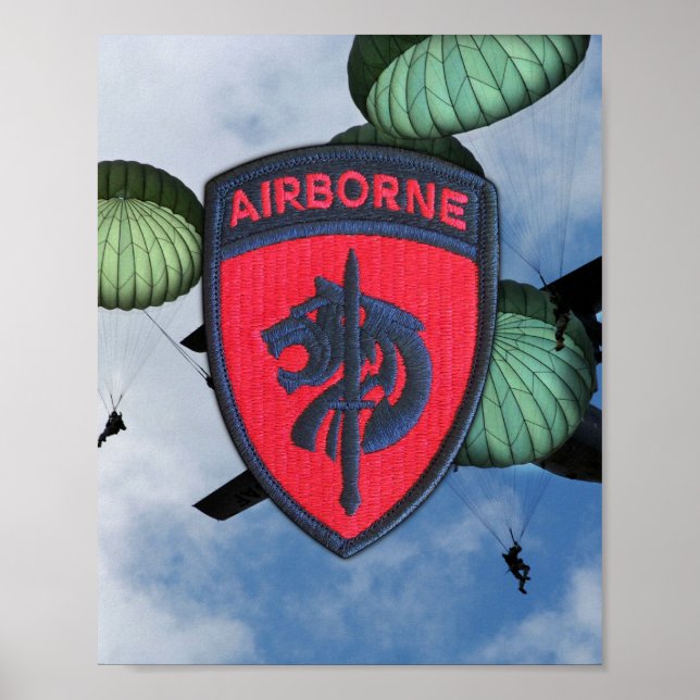 SCAFRICA Speciell Ops Afrika Patch Print Poster (Framsidan)