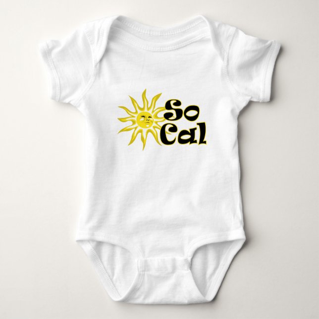 SCal Sunshine Infant Creeper T Shirt (Framsida)