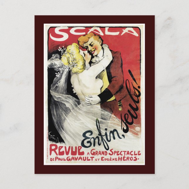 Scala ~ Enfin, Seuls! Vykort (Framsida)