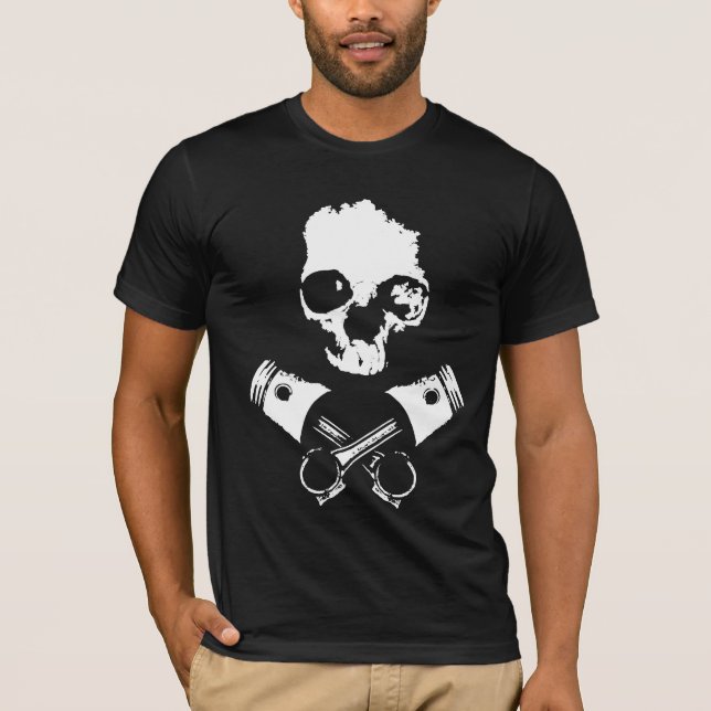 Scalawag & korsade pistonger tee (Framsida)