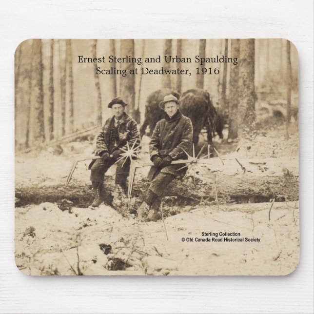 Scalers på Deadwater, Maine - 1916 Musmatta (Framsidan)