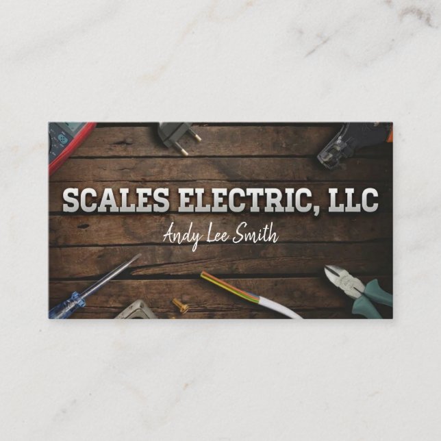 Scales Electric, LLC Visitkort (Framsida)
