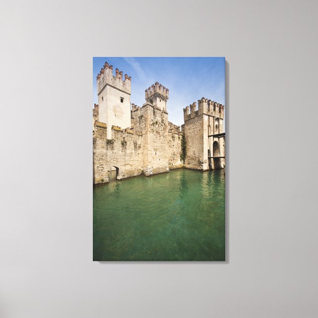 Scaliger Castle, Sirmione, Brescia provins, Canvastryck (Framsida)