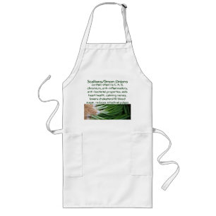 Scallions Grönt Onions apron Långt Förkläde