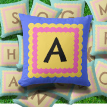 Scallop Alphabet Monogram Scalloped design klar