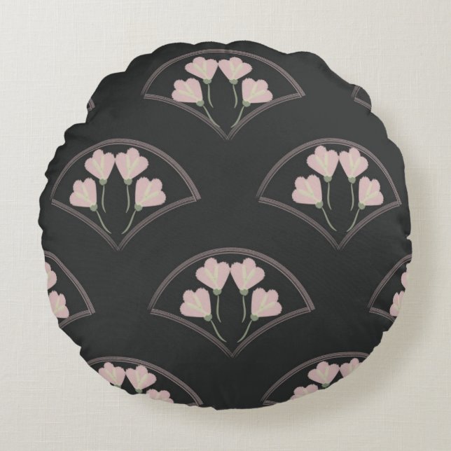 ’Scallop Garden’ Rund Kudde (Framsidan)