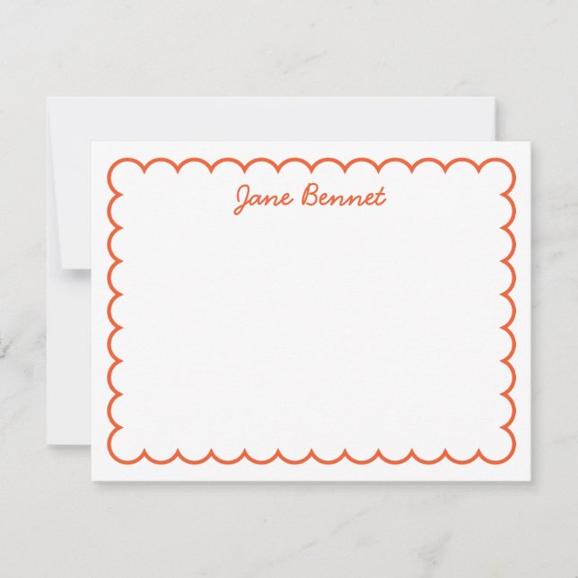 Scallop Notecard Anteckningskort (Framsida)