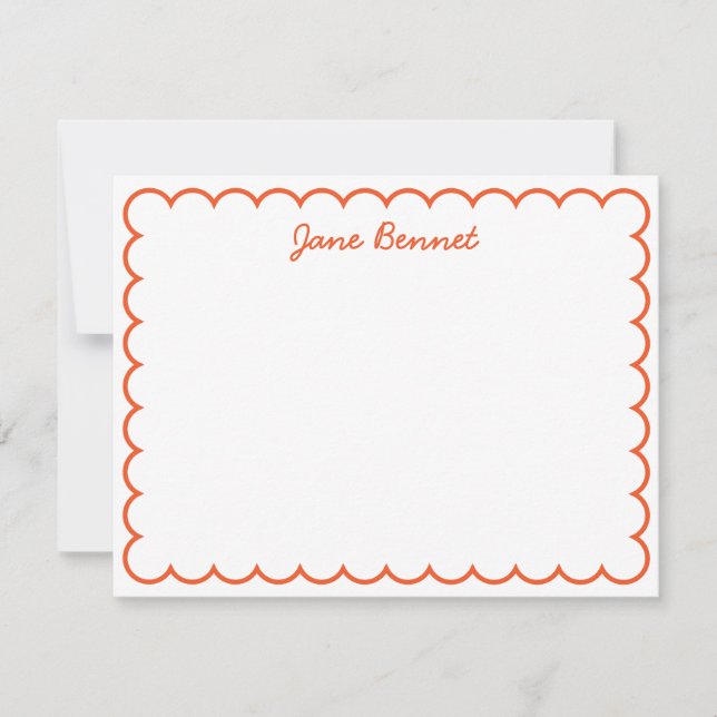 Scallop Notecard Anteckningskort (Framsida)