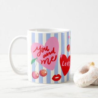 Scallop Photo Frame Hearts Cherries Lips Love Cute Kaffemugg