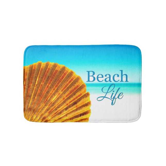 Scallop Sea Snäcka Beach Life Badrumsmatta (Framsidan)
