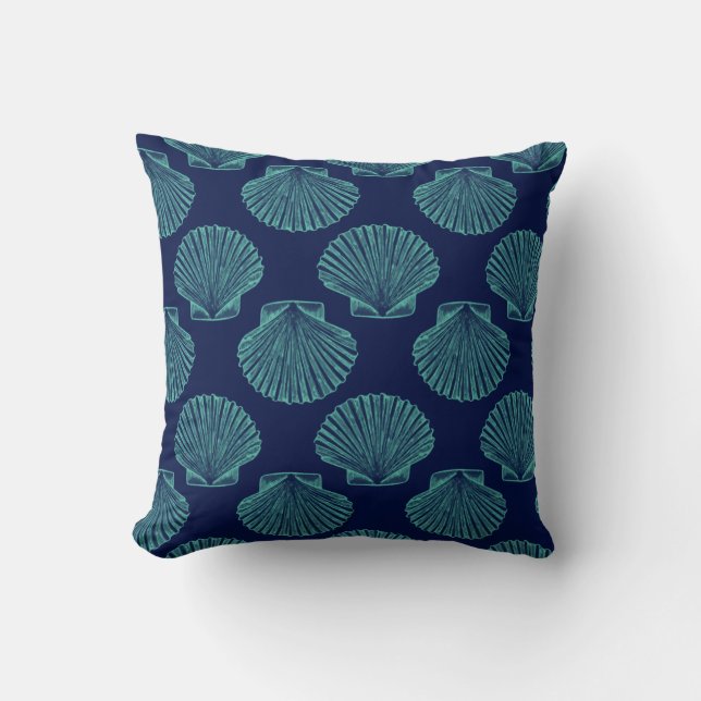 Scallop Seashells Kudde (Framsida)