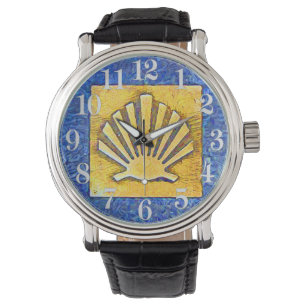 Scallop Snäcka Camino de Santiago Armbandsur