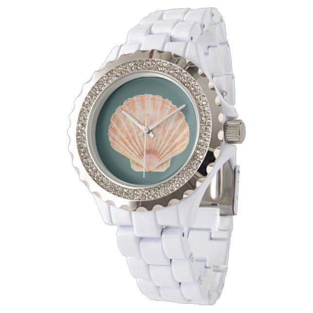 Scallop Snäcka eWatch Watch Watch Armbandsur (Vinklad)