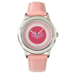 Scalloped Girly Kärlek Sweet Heart Girly Valentine Armbandsur