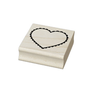 Scalloped Heart Ram Stämpel