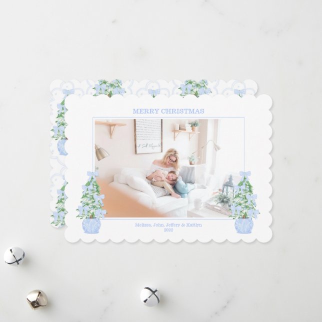 Scalloped Kant GrandMillennium-julkort Julkort (Fram/Back In Situ)