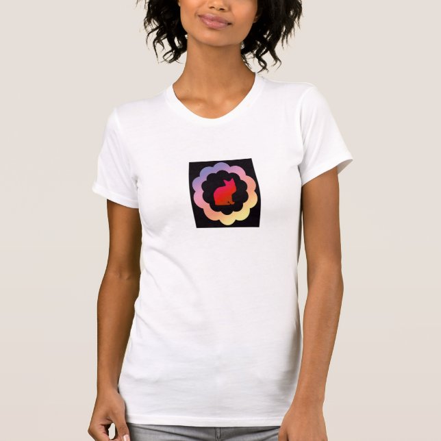 Scalloped Kattunge - T-shirt (Framsida)